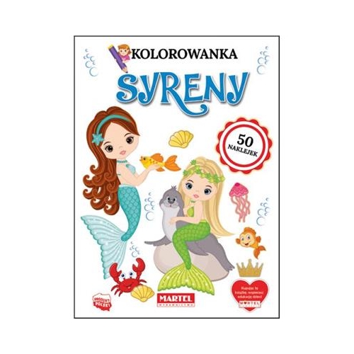 Kolorowanka Syreny z naklejkami-26951