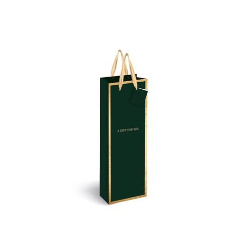 Torebka na butelkę GOLD 210g 13x36x8 Zielona