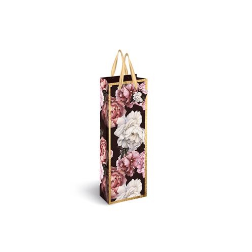 Torebka na butelkę GOLD 210g 13x36x8 Kwiaty