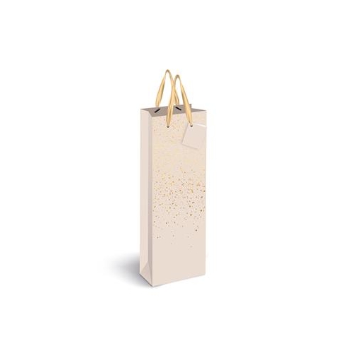 Torebka na butelkę GOLD 210g 13x36x8 Beżowa