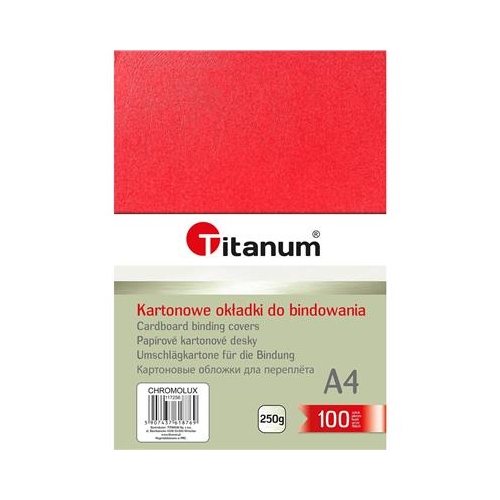 Karton do bindowania Chromolux 100s 250g Czerwony-27676