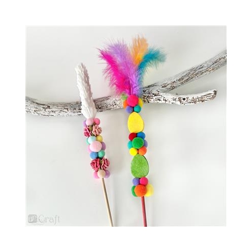 Pompony pluszowe Dp-Craft 60szt Mix Juicy-28161