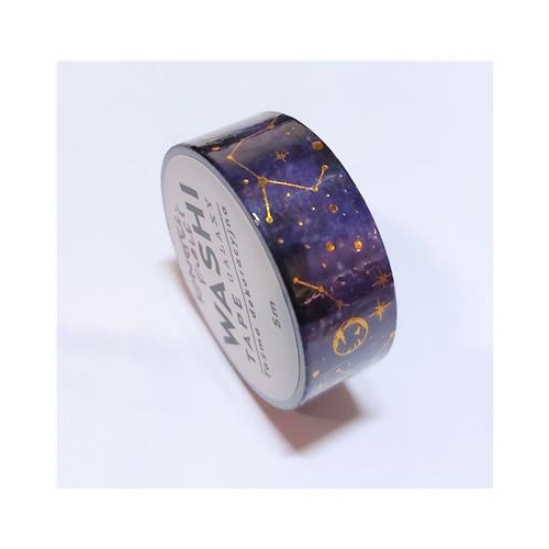 Taśma dekoracyjna Washi Galaxy Konstelacje fiolet-28836