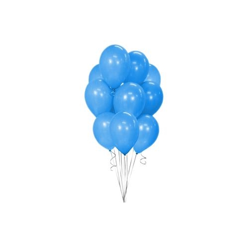 Balony gumowe 12" 30cm 10szt. Jasnoniebieskie-30453