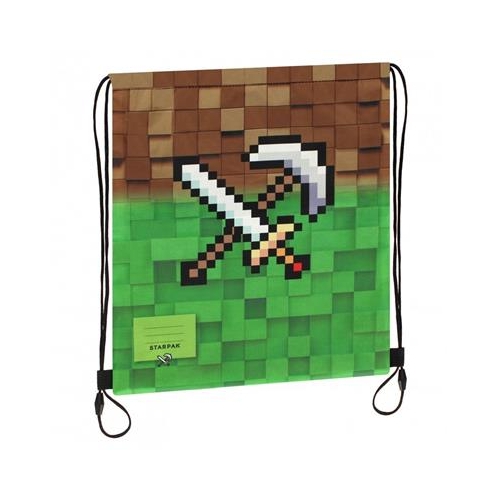 Worek gimnastyczny Starpak Pixel Game Kilof miecz-30550