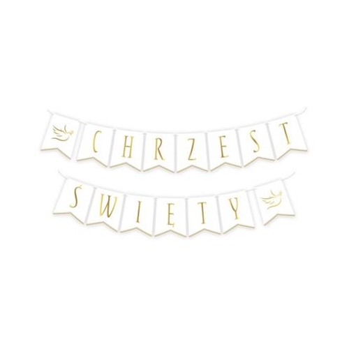 Girlanda papierowa Chrzest święty 3m-31311