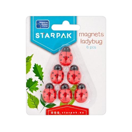 Magnesy do tablic Starpak 25mm 6szt Biedronki-31474