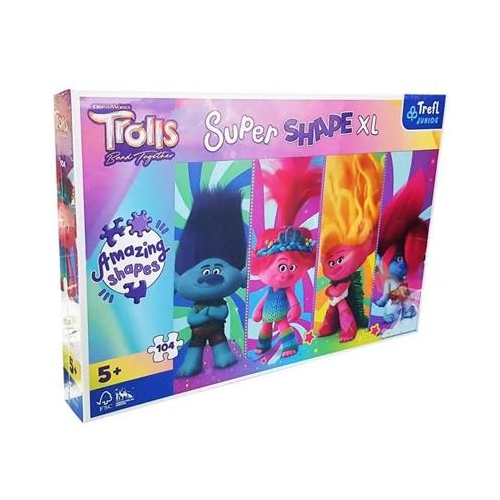 Puzzle TREFL 104 XL Super Shape Trolle -31579