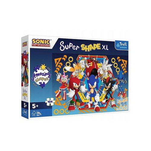 Puzzle TREFL 104 XL Super Shape Świat Sonica-31580