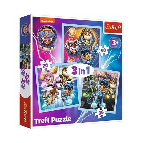 Puzzle TREFL 3w1 Psi Patrol 3 układanki-31605