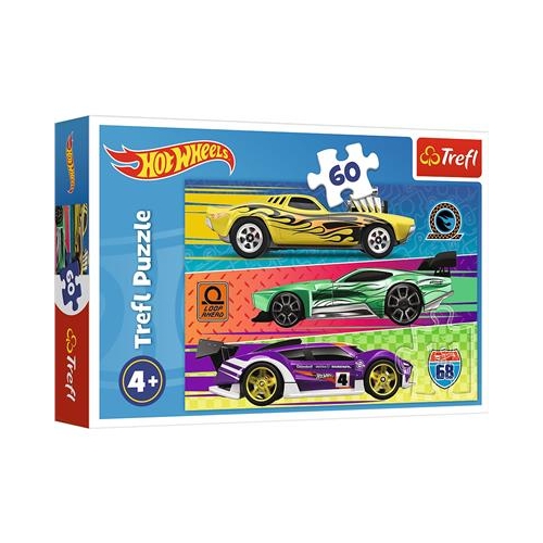 Puzzle TREFL 60 Wyścig Hot Wheels