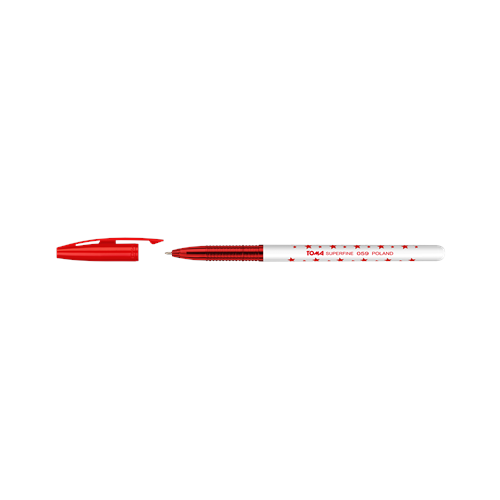 Długopis jednorazowy Toma TO-059 gwiazdki czerwony-31735