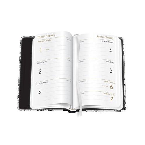 Kalendarz książkowy 2024 B6/192 Black & White-31794