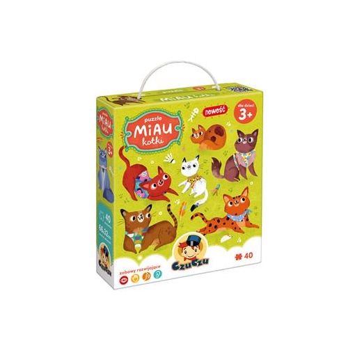 Puzzle CzuCzu 40 el. Miau Kotki 3+