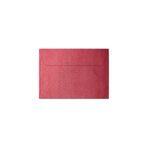 Koperta ozdobna C6 Pearl Czerwony 120g 10szt