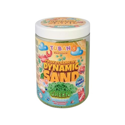 Piasek dynamiczny Tuban 1kg Zielony POLSKI