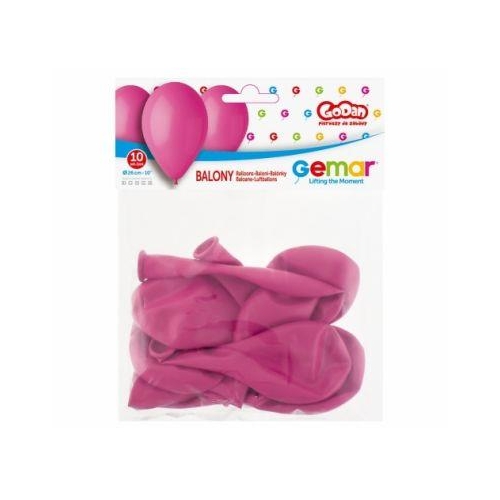 Balony gumowe Godan 26cm 10szt Różowe-32410