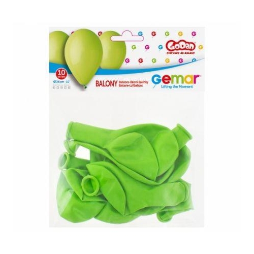 Balony gumowe Godan 26cm 10szt Pistacjowe-32412