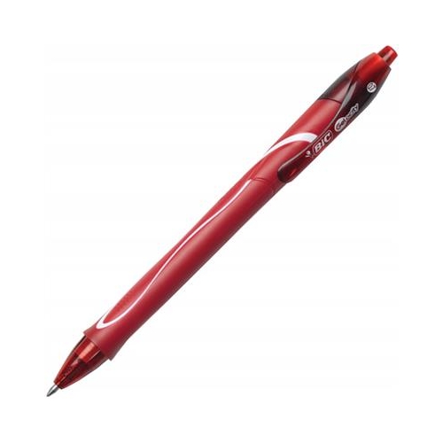 Długopis żelowy BIC Quick Dry Czerwony