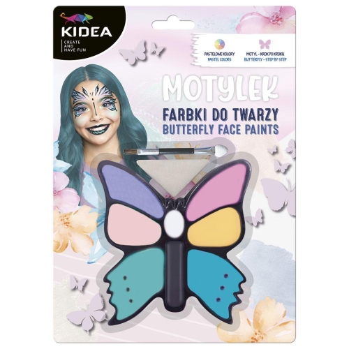 Farby do twarzy Kidea 8 kolorów Motylek