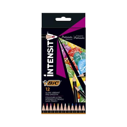 Kredki ołówkowe BIC Intensity Premium 12 kolorów