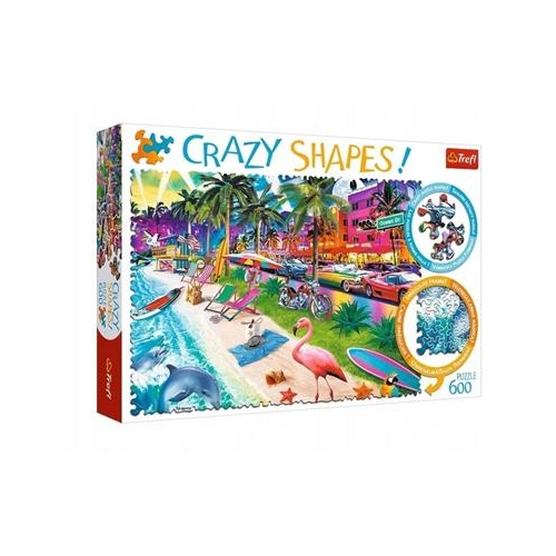 Puzzle TREFL 600 Crazy Shapes Plaża w Miami