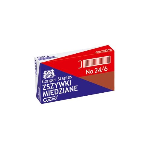 Zszywki Grand 24/6 Miedziane