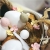 Mini jajka na piku 12szt Naturalne i różowe-33369