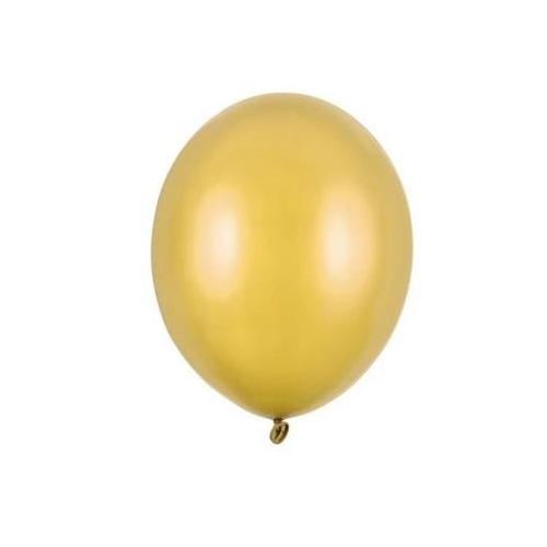 Balony gumowe 12" 30cm 100szt Złote metaliczne