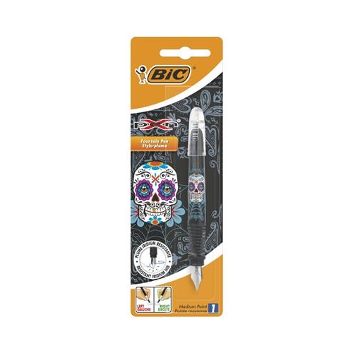 Pióro szkolne wieczne BIC X-Pen Decor Czacha