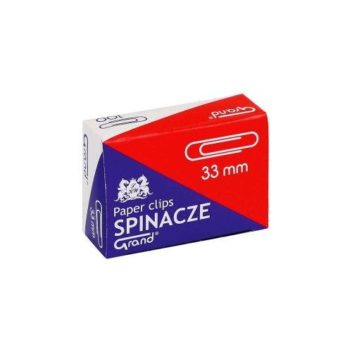 Spinacze okrągłe Grand 100szt 33mm