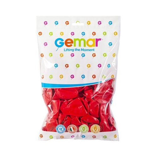 Balony gumowe Gemar 10" 26cm 100szt Czerwone