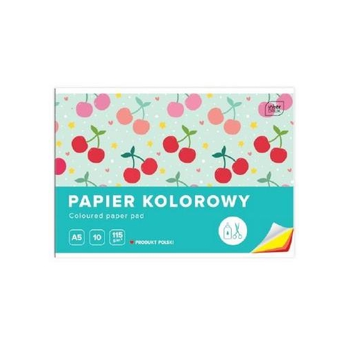 Papier kolorowy A4 10k 115g Wycinanka duża