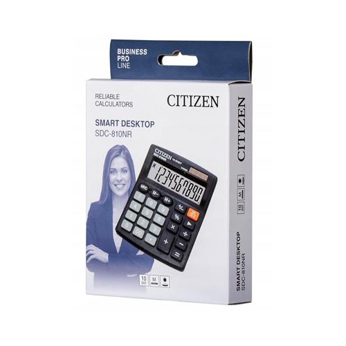 * Kalkulator biurowy Citizen SDC-810NR Czarny-33736