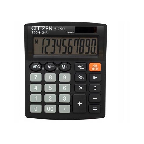 * Kalkulator biurowy Citizen SDC-810NR Czarny