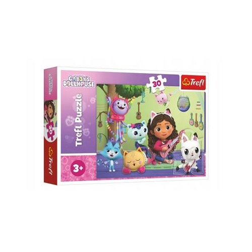 Puzzle TREFL 30 Koci domek Gabi