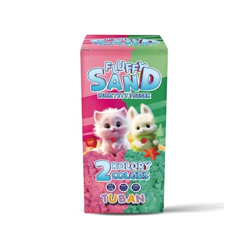 Piasek kinetyczny Tuban Fluffy Różowy i zielony