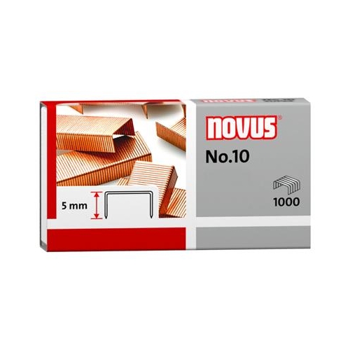Zszywki miedziowane Novus no.10 1000 zszywek