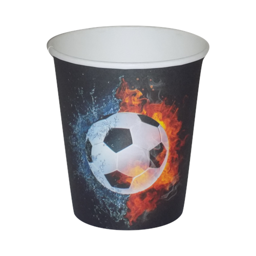 Kubek papierowy 6szt 200ml Piłka nożna