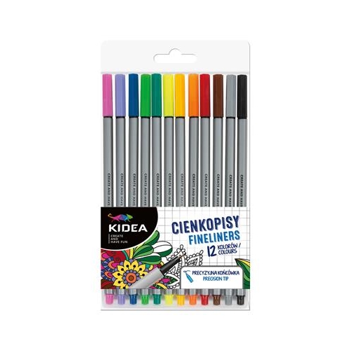 Cienkopisy Kidea 12 kolorów