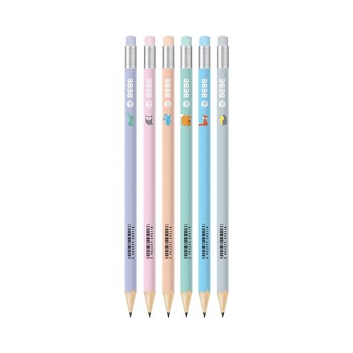 Ołowek z gumką Interdruk BB Kids Pastel