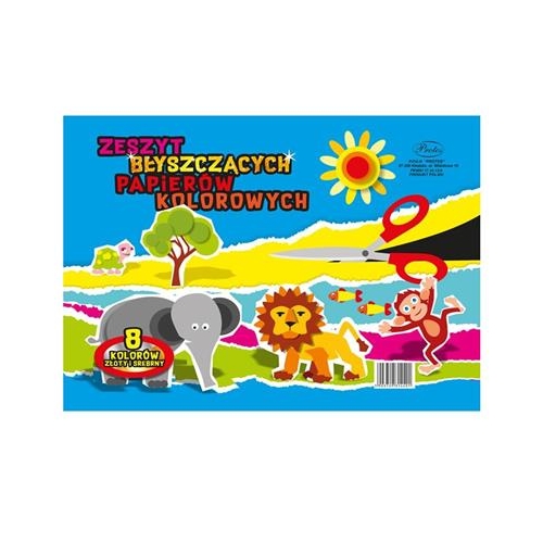 Zeszyt papierów kolorowych Protos A5 Błyszczący