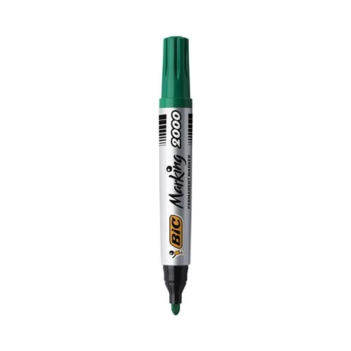 Marker permanentny BIC 2000 Zielony okrągły