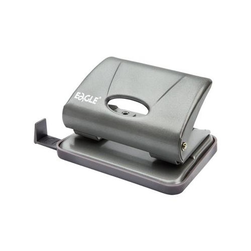 Dziurkacz metalowy Eagle 706 15 kartek Srebrny