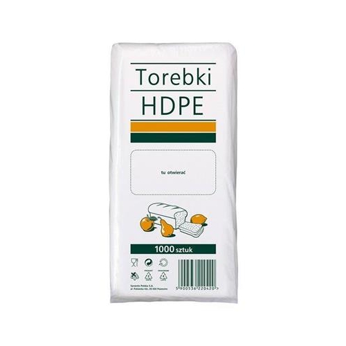 Woreczki do żywności HDPE 18x4x35 1000szt 90057 -12807