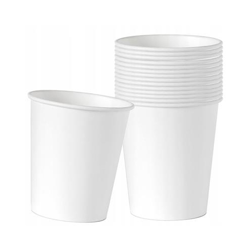 Kubek do kawy plastik free papier 300ml biały 45sz