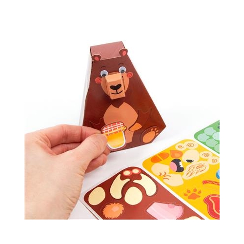 Figurki 3D z naklejkami ZOO Kidea -36242