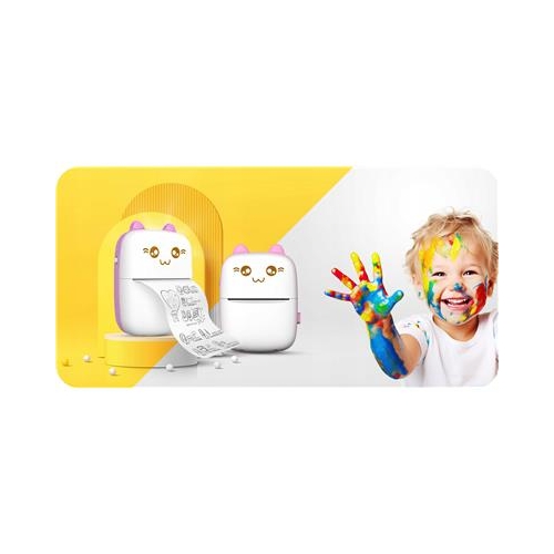 Mini drukarka termiczna Drukuś Różowa Bluetooth-36385