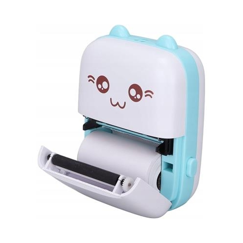 Mini drukarka termiczna Drukuś Niebieska Bluetooth-36393
