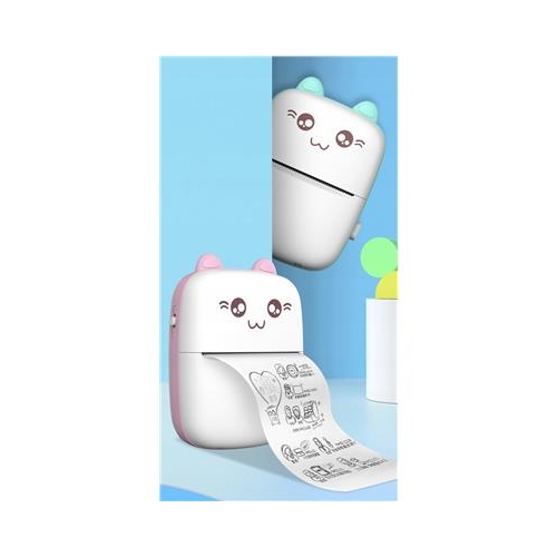 Mini drukarka termiczna Drukuś Niebieska Bluetooth-36397